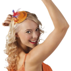 Diadeem Oranje Pearlette