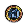 Button 60 Jaar Neon