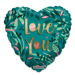 Folieballon ECO Hart Love You 46cm