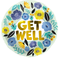 Folieballon Get Well Flowers 45cm