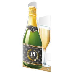 Champagne Kaart 18 Jaar