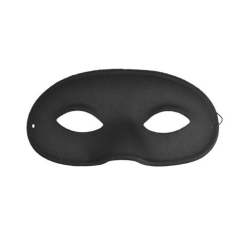 Oogmasker Domino Zwart