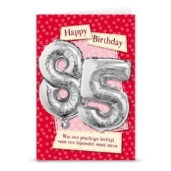 Kaart Met Cijferballon 85 Jaar
