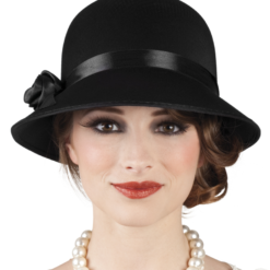 Charleston Hoedje Dames Zwart