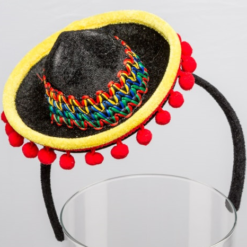 Diadeem Mini Sombrero Zwart
