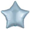 Folieballon Ster Satin Pastelblauw 48cm