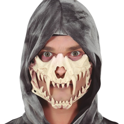 Half Masker Skull Met Slagtanden