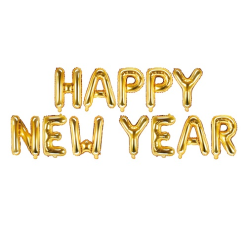 Folieballon Letters Happy New Year