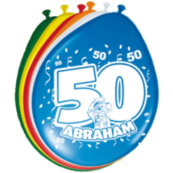 Ballonnen 50 Jaar Abraham