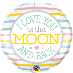 Folieballon I Love You To The Moon And Back 46cm