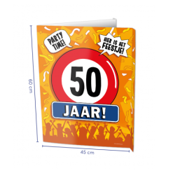 Window Sign 50 Jaar