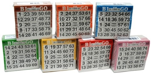 Bingo Papieren Blok Van 500 Kaarten