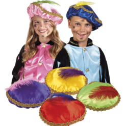 Baret Piet Glanzend -ass. Gekleurd