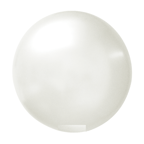 Ballon Rond 50cm Wit Metallic Per Stuk