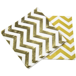 Servetten Goud Metallic 20st