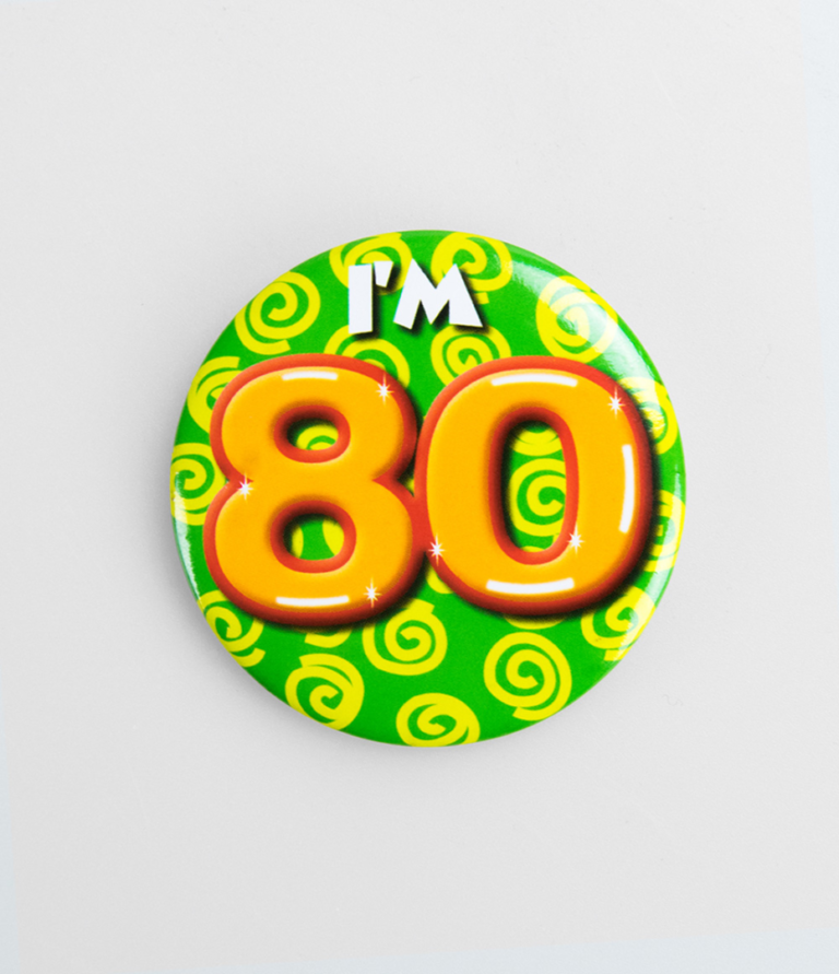Button 80 Jaar