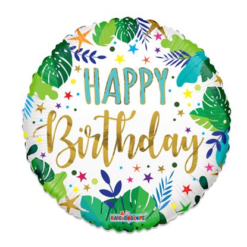 Folieballon ECO Birthday Jungle 46cm