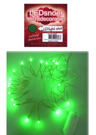LED Lichtsnoer Groen 2 Meter