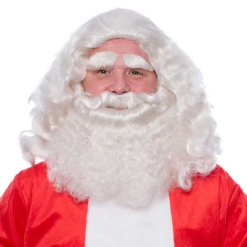 Kerstman Baard En Pruik Kanekalon Deluxe 135