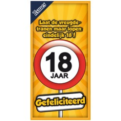 Tissuebox 18 Jaar
