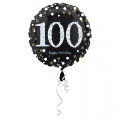 Folieballon Sparkling Gold 100 Jaar
