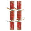 100st. Christmas Crackers Red Seasons Greetings 11 Inch XIGDC2859