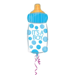Folieballon Fles It’s A Boy 58cm