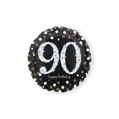 Folieballon Sparkling Gold 90 Jaar