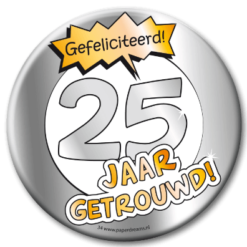 Button XL 25 Jarig Jubileum