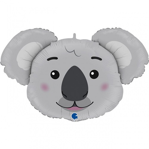 Folieballon Koala Hoofd 94cm