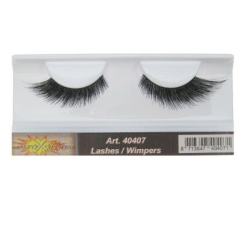 Wimpers Zwart Kort Puntje