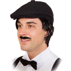 Platte Pet Jaren 20 Zwart