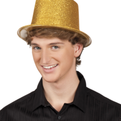 Hoge Hoed Glitter Goud