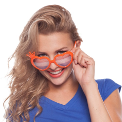 Bril Hart Oranje Met Kroontje