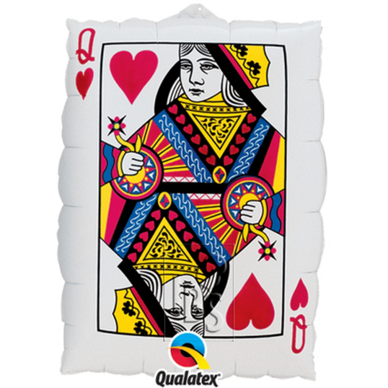 Folieballon Queen Of Hearts/ Ace Of Spades 76cm