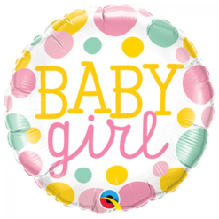 Folieballon Baby Girl 46cm