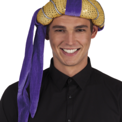 Tulband Sultan Omar Paars/goud