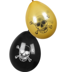 Ballonnen Golden Pirate 6 Stuks