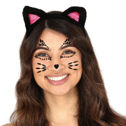 Face And Body Jewels Black Cat