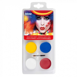 Schmink Palet Clown 4 Kleuren