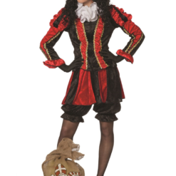 Dames Pietenpak Met Rokje Rood/zwart