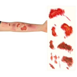 Wond Tattoo Abrasion Face