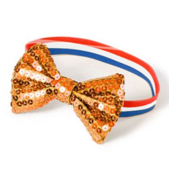 Armband Rood/wit/blauw Met Strik