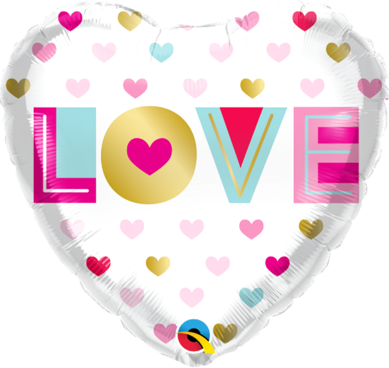 Folieballon Love Hart 46 Cm