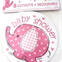 Onderzetters Babyshower Roze 8st
