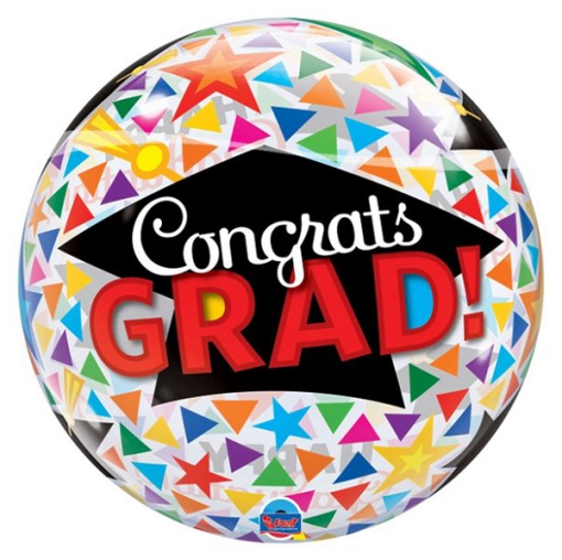 Bubbles Ballon Congrats Grad 56cm