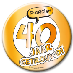 Button XL 40 Jarig Jubileum