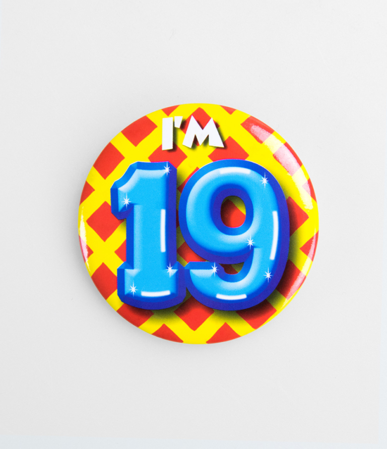 Button 19 Jaar