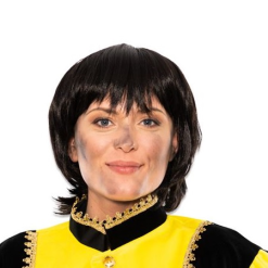 Pieten Pruik Rebel Zwart