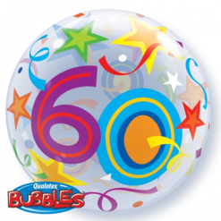 Bubbles Ballon 60 Jaar 56 Cm